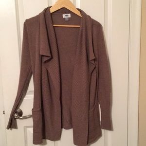 Old Navy Brown Knit Cardigan